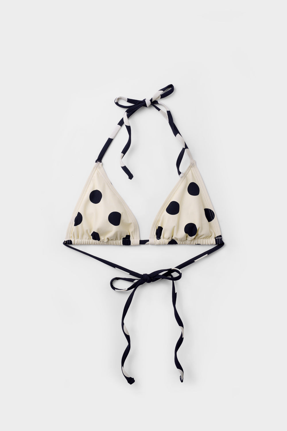 Drip Top, Polka Dot Cream