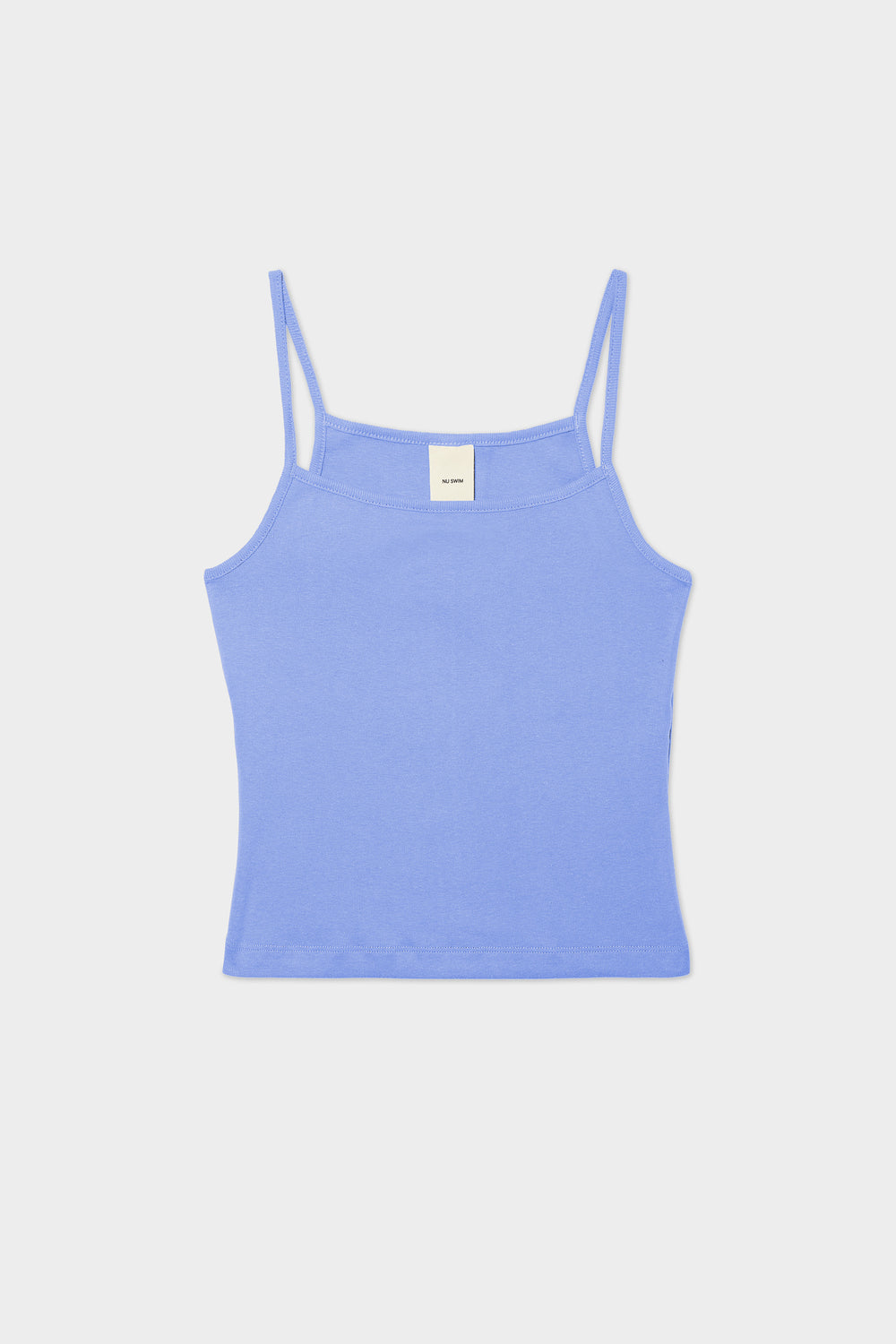 ORGANIC COTTON GINGER TANK, PERIWINKLE